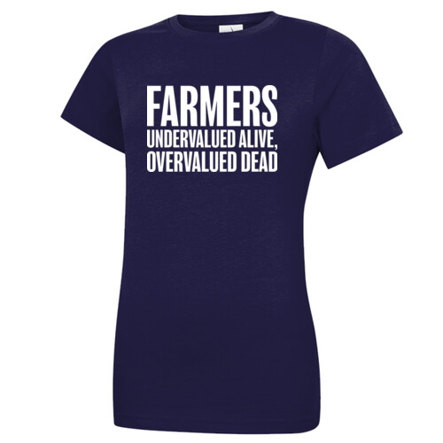 Undervalue Farmers - T-Shirt (Ladies) Thumbnail